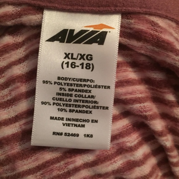 AVIA Fitted Active Pullover Jacket Pink Heathered - Picture 4 of 4